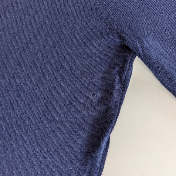 HALOGEN Crewneck Cardigan, Navy, XS - Picture 5 of 7